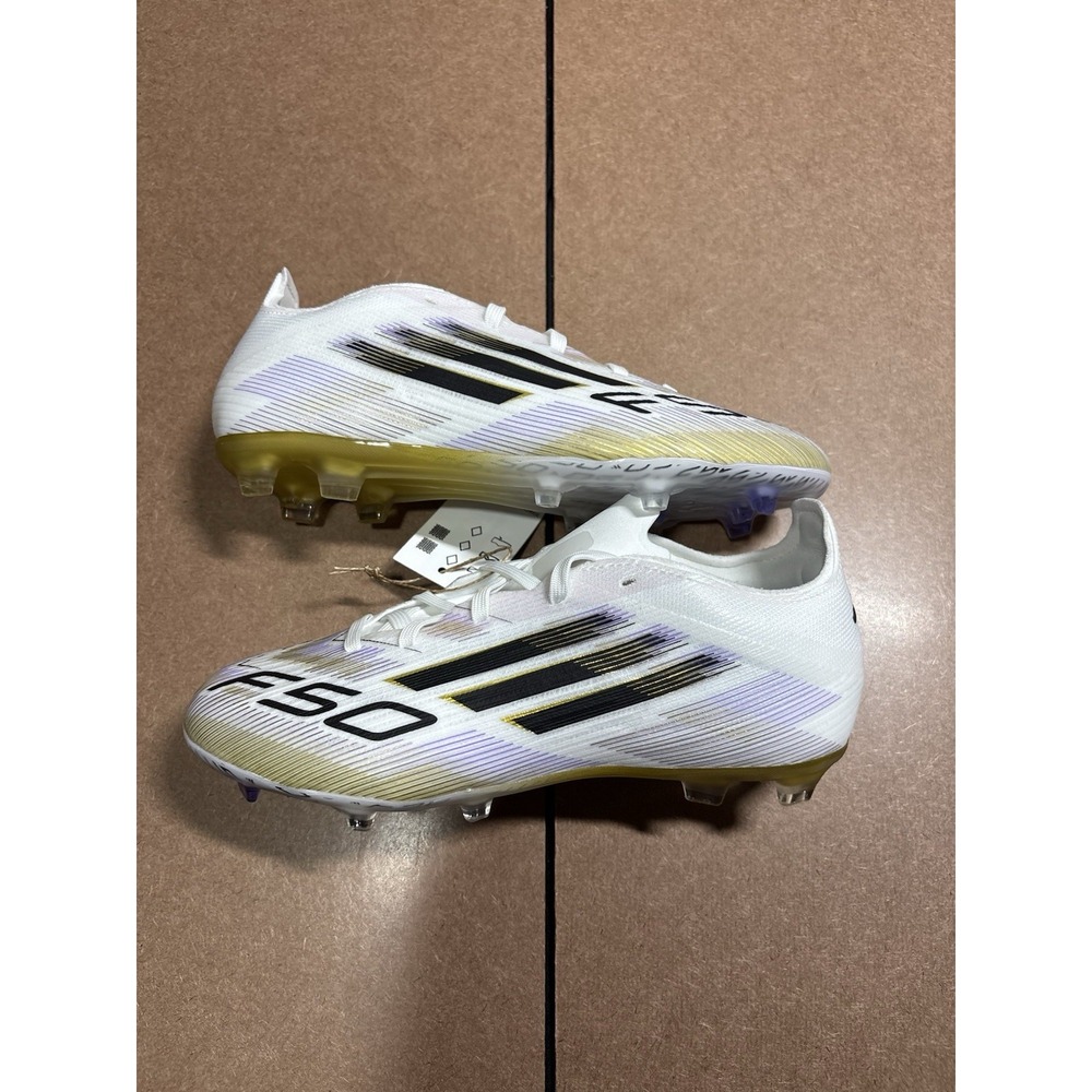 Adidas F50 FG Elite Soccer Cleats White JH7713 Youth Size 3/Women's Size 4